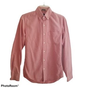 J. Crew Slim Fit Light Red Oxford Long Sleeve Button Down